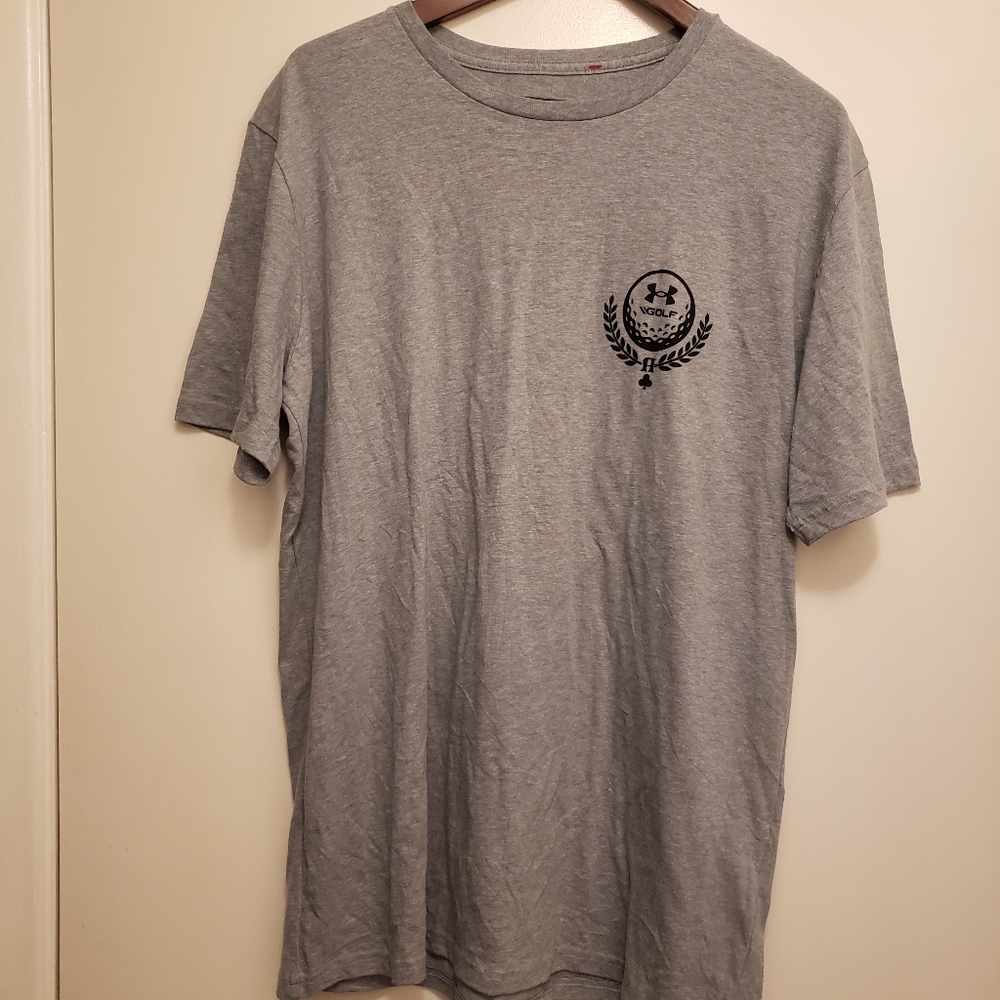 Under Armour Short Sleeve Grey Always Aces Golf Tee